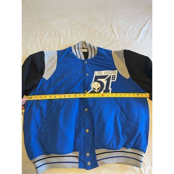 Las Vegas 51’s Size Large Vintage Button Up Jacket Diamond MILB Aviators Stars N - Picture 3 of 9